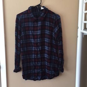 Plaid blouse